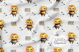 Bee Happy | Eigendesign | Sommersweat | Jersey | Softshell | Musselin | Baumwolle