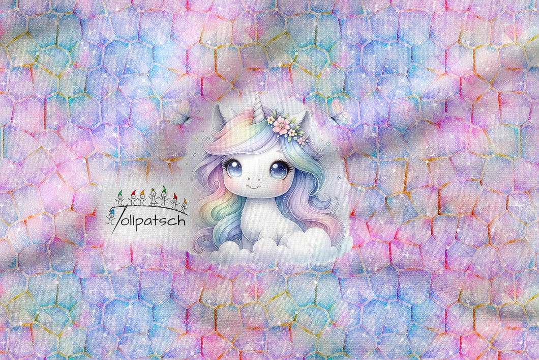 Unicorn Love 2 Panel - 75cm hoch - Eigendesign | Sommersweat | Jersey | Softshell