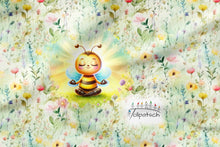 Laden Sie das Bild in den Galerie-Viewer, Flower Power Bee - 75cm hoch - Eigendesign | Sommersweat | Jersey | Softshell
