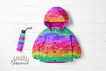 Laden Sie das Bild in den Galerie-Viewer, Softshell Rainbow fake Glitter 3
