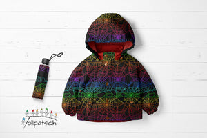 Softshell Spinnennetz Regenbogen