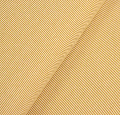 Baumwolljersey Tabby Streifen Senf gelb 260 - Tollpatsch Stoffe und Handmade