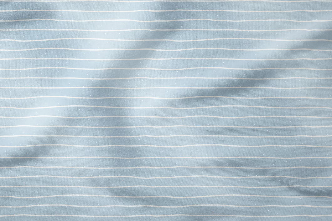 Sommersweat | Jersey | Softshell | Musselin | Baumwolle | Kombi Stripes light Dusty blue | Eigendesign