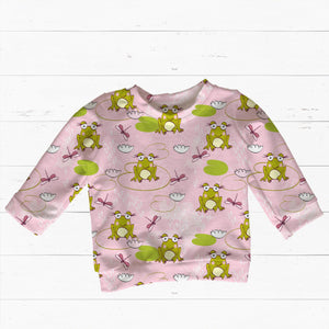 Sommersweat oder Jersey | Happy Frog rose | Eigendesign - Tollpatsch Stoffe und Handmade