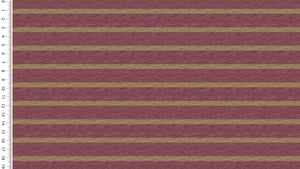 French Terry brushed digital Stripes rot - Tollpatsch Stoffe und Handmade