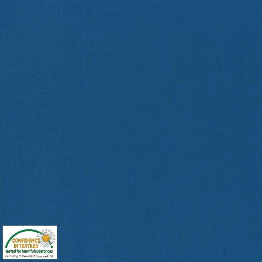 Stof Fabrics Baumwolle Swan Solid Uni  Jeansblau - Tollpatsch Stoffe und Handmade