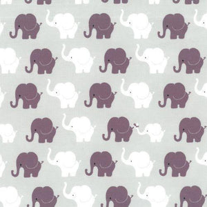 Elefantenparade, Elefanten, Baumwolljersey bordeaux - Tollpatsch Stoffe und Handmade